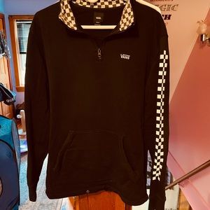 vans zip up sweatshirt sz M
